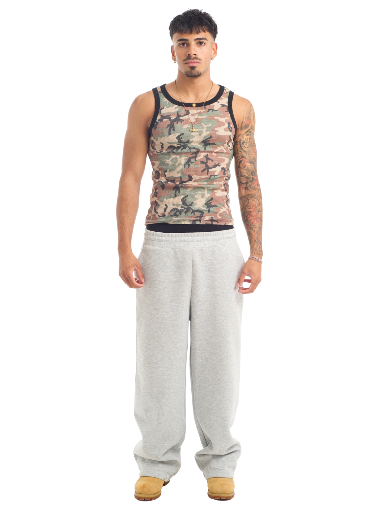 Waffle Vest in Camo