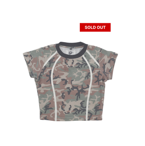 Waffle Baby Tee in Camo